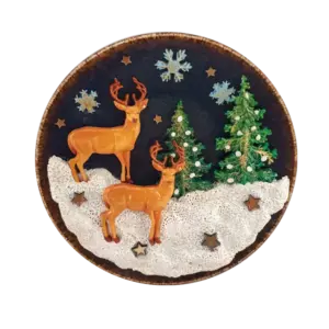 كريسماس طبق و بورسلين