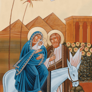 أيقونة لهروب العائلة المقدسة إلى مصر