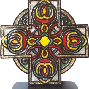 صليب قبطى .. خرز ملون