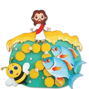 سمك مشوى وشهد عسل